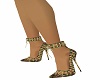 Green/Gold Camo Heels