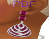 PBF*Ruby & Dia Earrings
