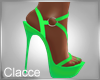 C green neon heels