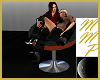 Leather Orb chair /poses