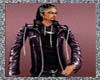 N-violet leather jacket