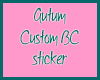 Autum BC sticker