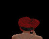red with black headband