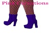 Purple  Ankle Boots