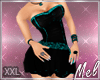 ~SM~ Gisell Dress B/Aqua