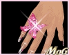 *MG*Butterfly pink Ring