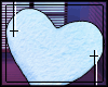 † heart pillow / blue