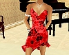 RED FLOWER DRESS