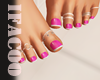 Feet French Nails Pink