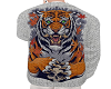 [h]Knit cardigan tiger
