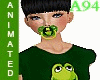 [A94]Green Frog Pacifier