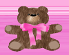 Pink Bow Teddy Bear