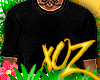 (F) xOz Baggy Blk Tee