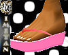 (MI) Retro pink sandals
