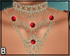 Mardi Gras Red Necklace