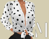 Dots Tied Open Shirt