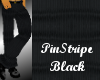 Black Pinstrip Pants