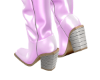 lite pink glamour  boots
