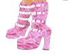 Pink Snakeskin boots