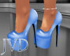 JVD Shiny BabyBlue Heels