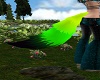 Neon Green Wolf Tail