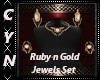 Ruby n Go;d Jewels Set