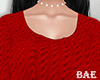 B| Crop Sweater Red