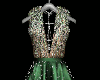 Green Rhinestone Gown