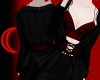 ☾ Corset blouse Red