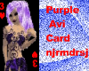 Purple Avi Card
