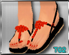 T~ Black Red sandal