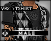 AS- Black Vest + T-Shirt
