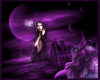 Purple Fairy&Cat&Moon