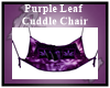 Purple Leaf Cuddle Chair