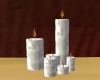 Pearl white candle set