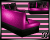 Pink&Black Leather Sofas