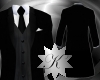 {K} Black Long Suit Coat