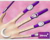 Purple Jewelry Nails