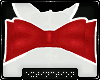 . bow collar | red
