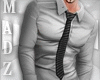MZ! Silk Grey shirt/Tie