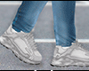 zk white grunge sneakers