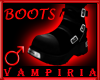.V. Black Buckle Boots M