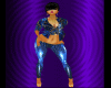 ~Diva~Blue Latex Jeans
