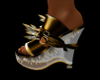 (MTA) Gold spiked Heels