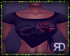 Gothic Fire roses Top
