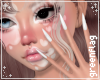 ♡ white nails