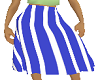 skirt blue stripes