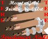 Hearts/GoldFrenchNailArt