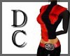 DC Red Fur Stola Outfit2