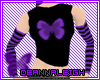D* Purple/Blk Butterfly
